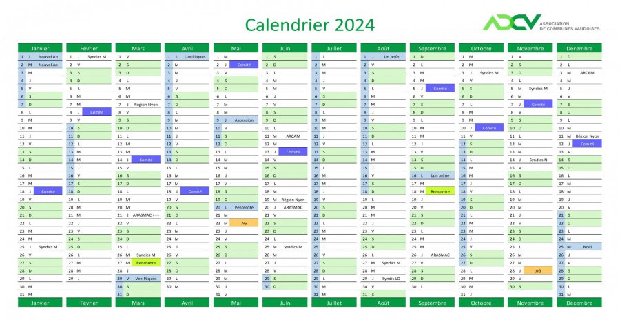 ADCV Calendrier 2024